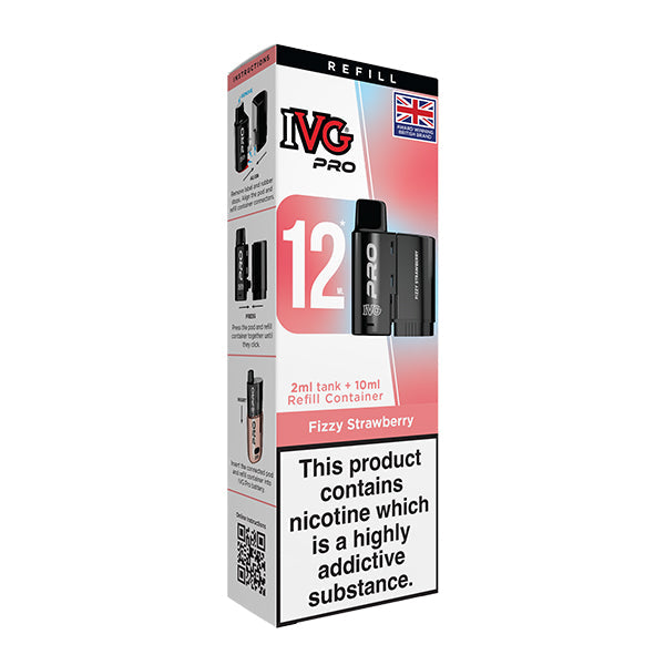 IVG PRO 12 Refill Pod 2ml - Fizzy Strawberry