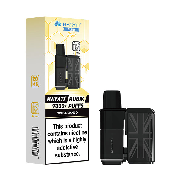 Hayati Rubik 7000+ Puff Prefilled Pods 5pk