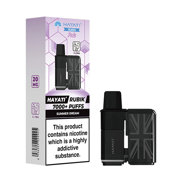 Hayati Rubik 7000+ Puff Prefilled Pods 5pk