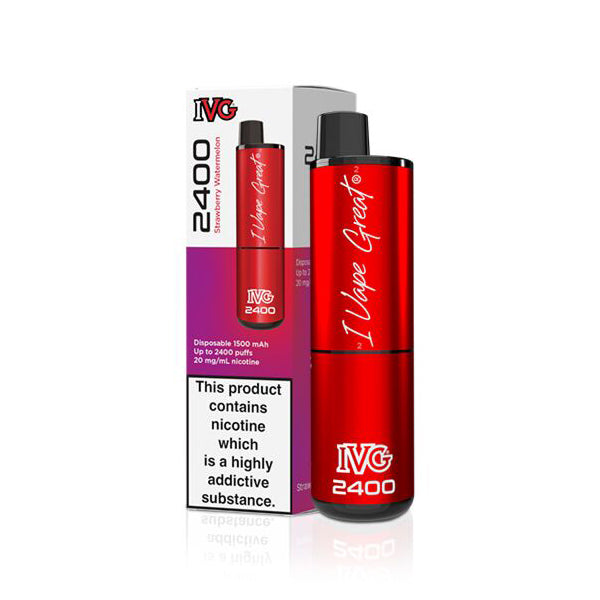 IVG 2400 Disposable Vape Device - Strawberry Watermelon