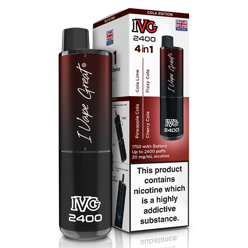 IVG 2400 4 in 1 Rechargeable Pod Kit (Pack of 5)