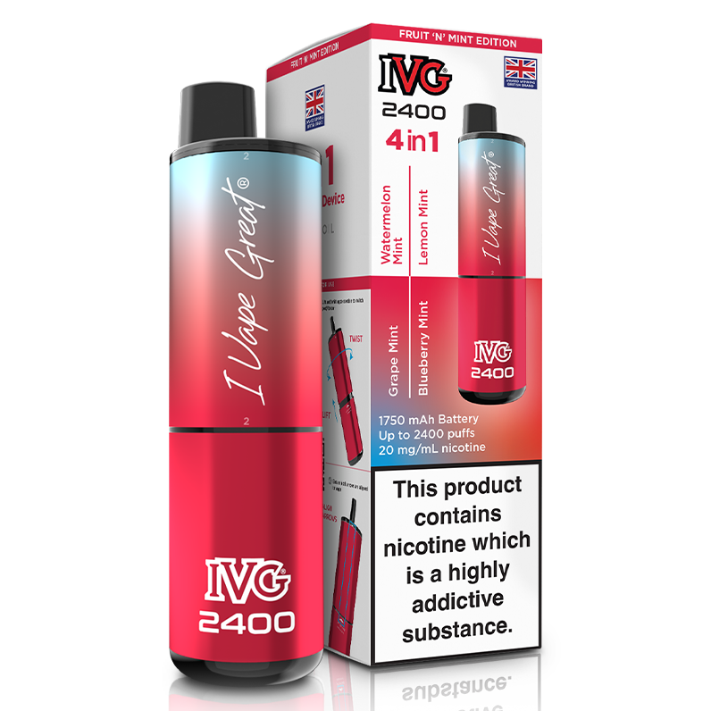 IVG 2400 4 in 1 Rechargeable Pod Kit (Pack of 5)