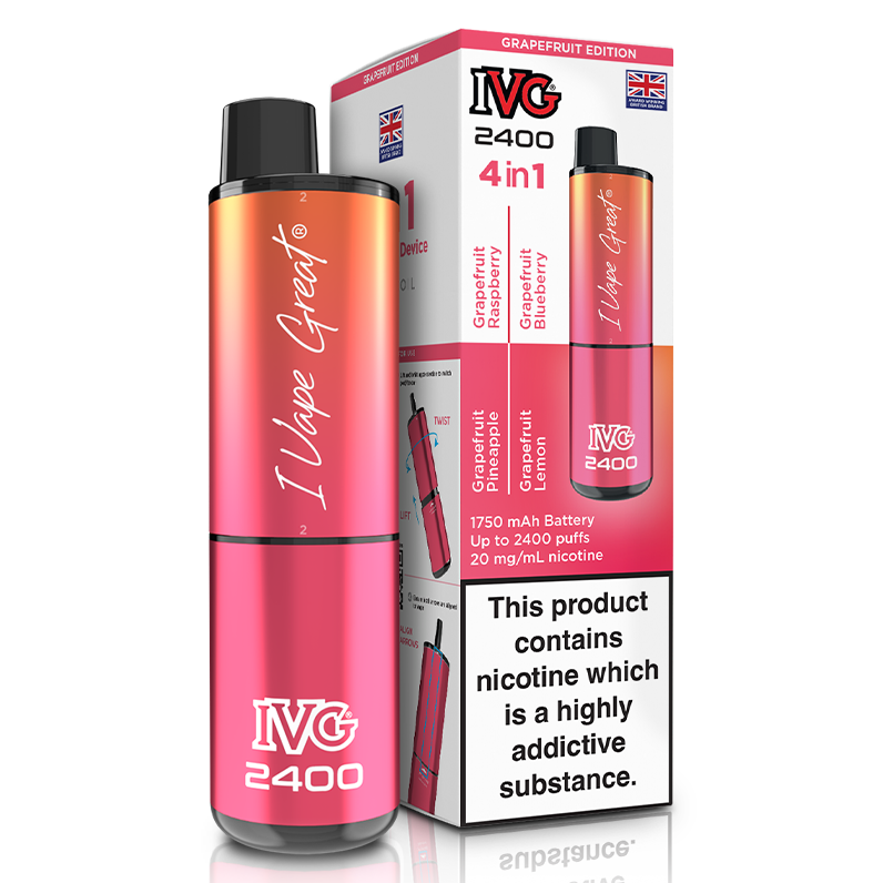 IVG 2400 4 in 1 Rechargeable Pod Kit (Pack of 5)
