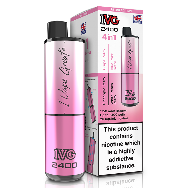 IVG 2400 4 in 1 Rechargeable Pod Kit (Pack of 5)