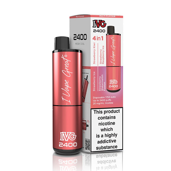 IVG 2400 Disposable Vape Device - Strawberry Edition