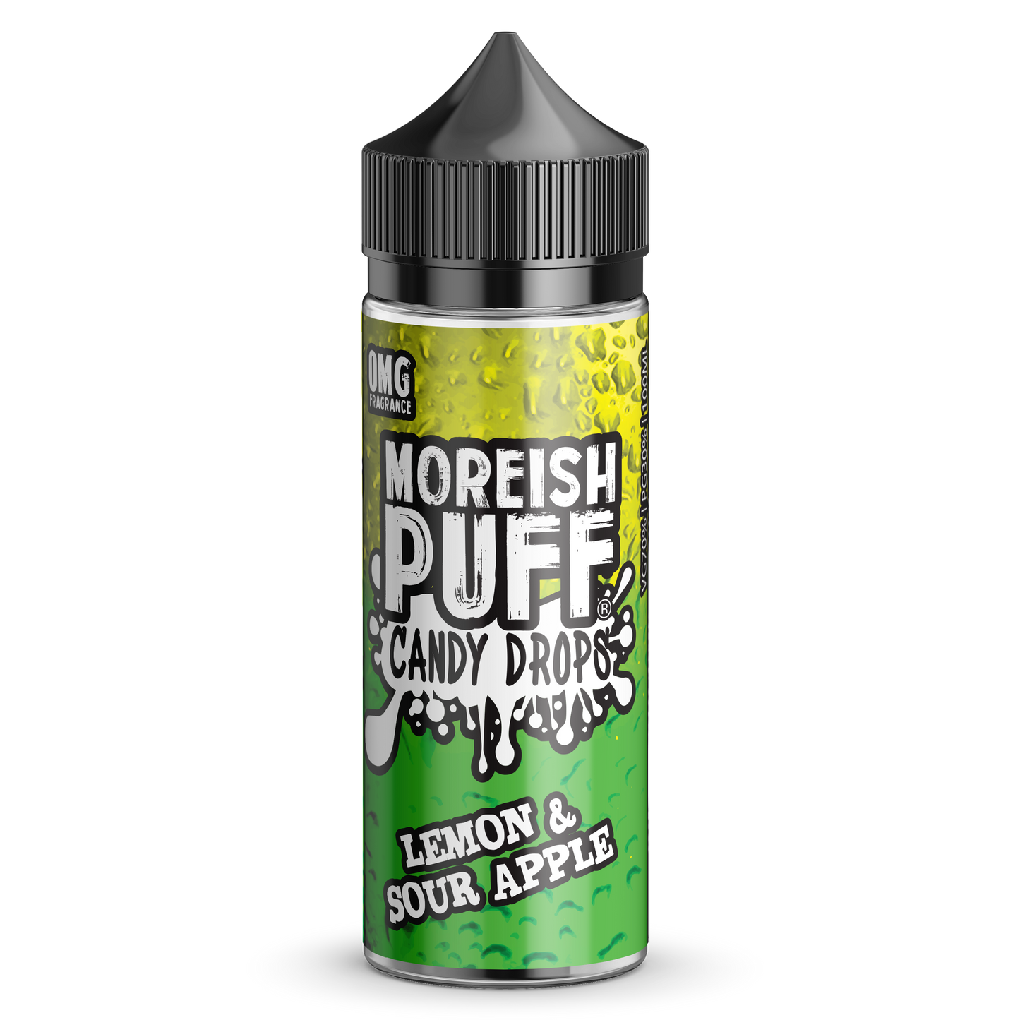 Moreish Puff Candy Drops: Lemon & Sour Apple Candy Drops 0mg 100ml Shortfill E-Liquid
