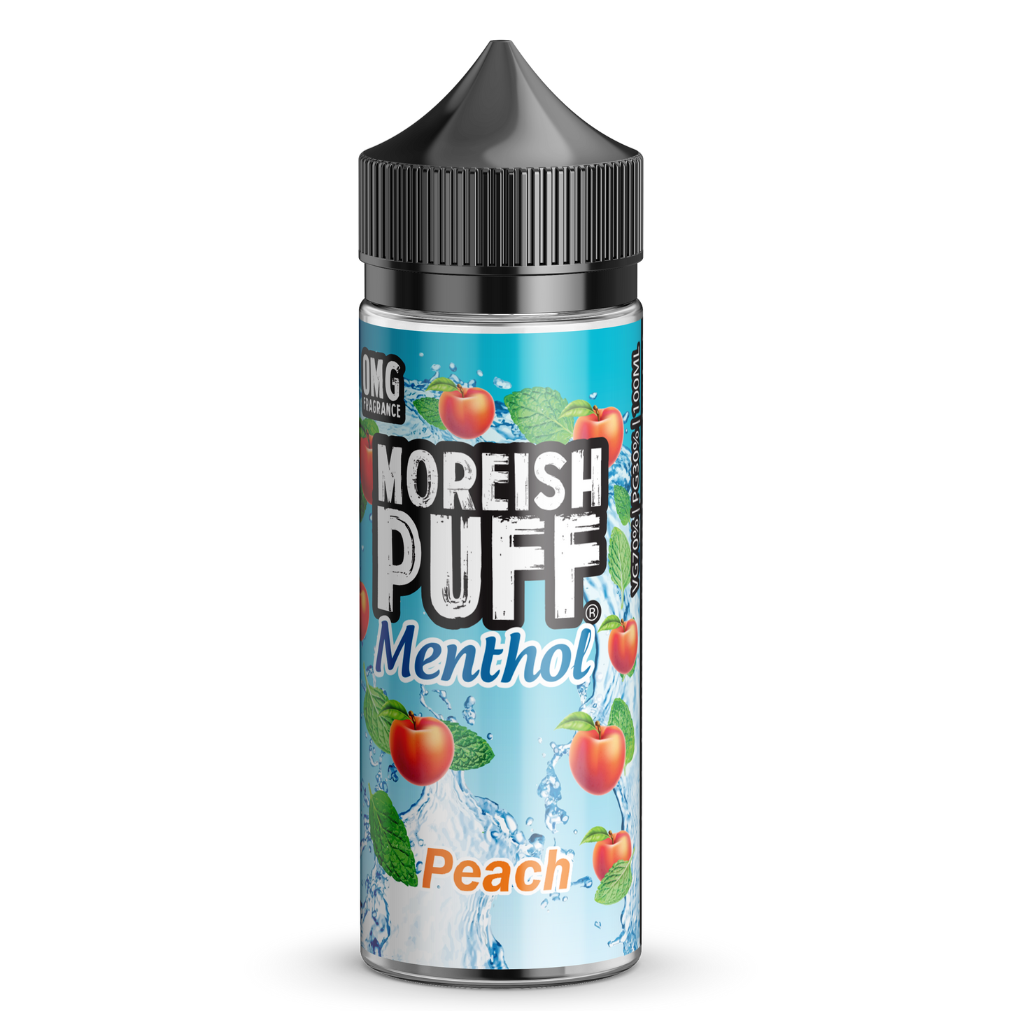 Moreish Puff Peach Menthol 100ml Shortfill