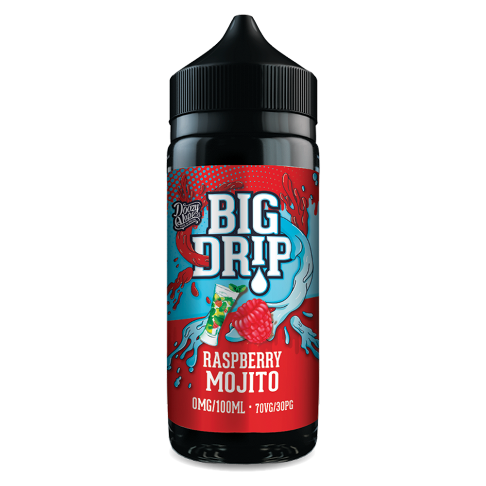 Doozy Vape Big Drip Raspberry Mojito 0mg 100ml Shortfill E-Liquid
