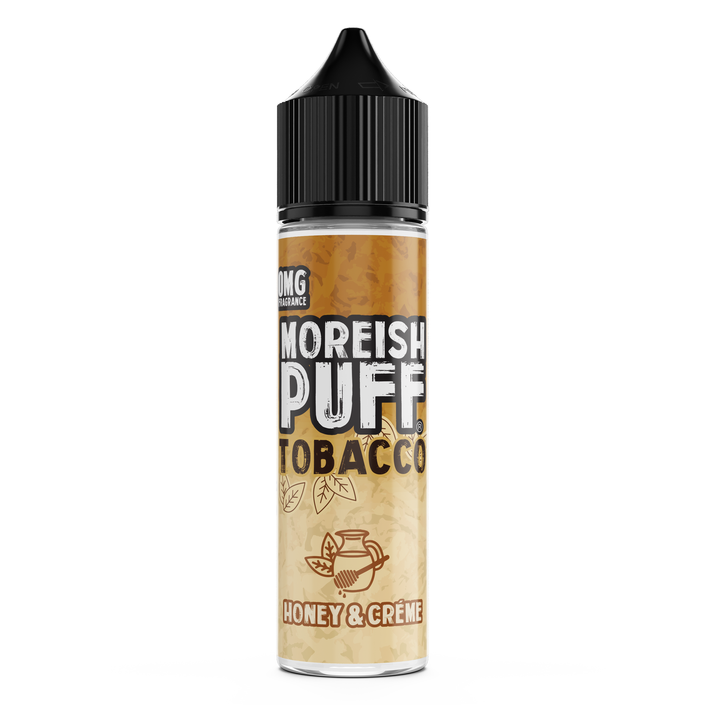 Moreish Puff Tobacco: Honey and Cream Tobacco 0mg 50ml Shortfill E-Liquid