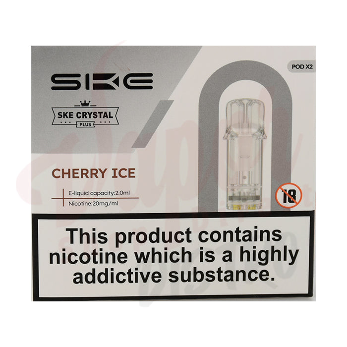 SKE Crystal Plus Prefilled Pods (BOX OF 10) - Cherry Ice
