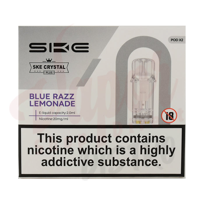 SKE Crystal Plus Prefilled Pods (BOX OF 10) - Blue Razz Lemonade