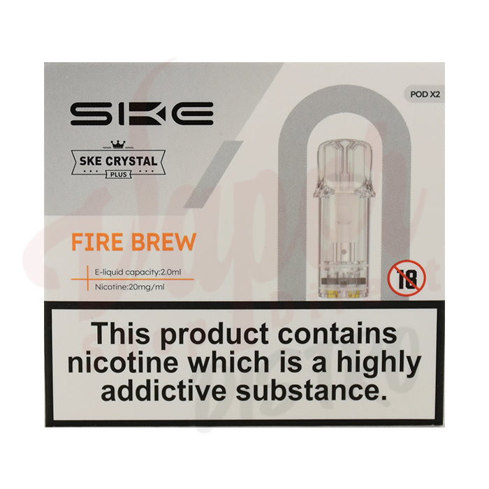 SKE Crystal Plus Prefilled Pods (BOX OF 10) - Fire Brew