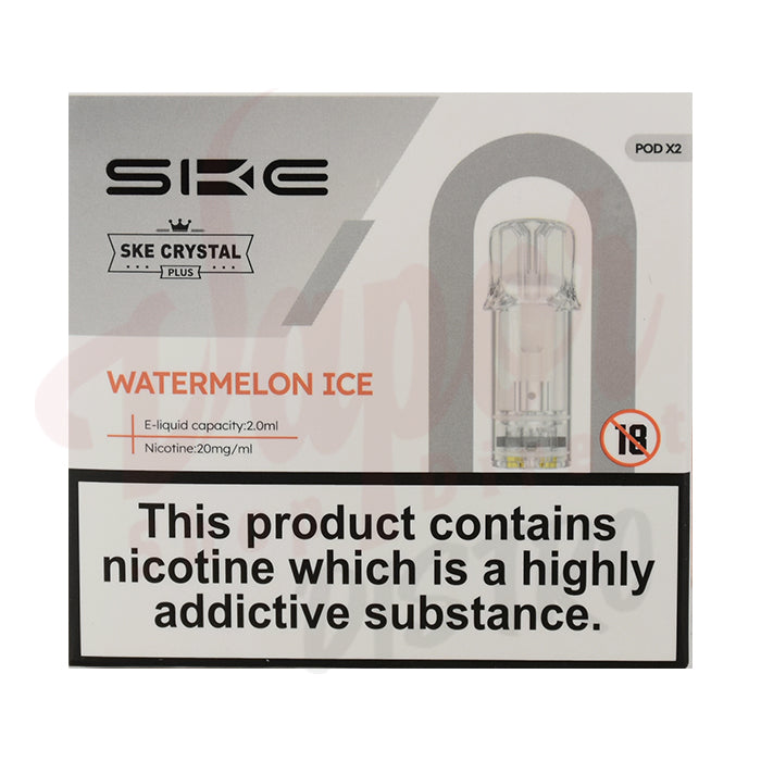SKE Crystal Plus Prefilled Pods (BOX OF 10) - Watermelon Ice