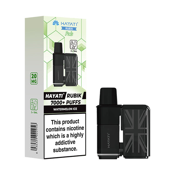 Hayati Rubik 7000+ Puff Prefilled Pods 5pk