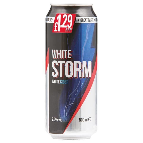 White Storm Cider 24 x 500ml PM £1.29