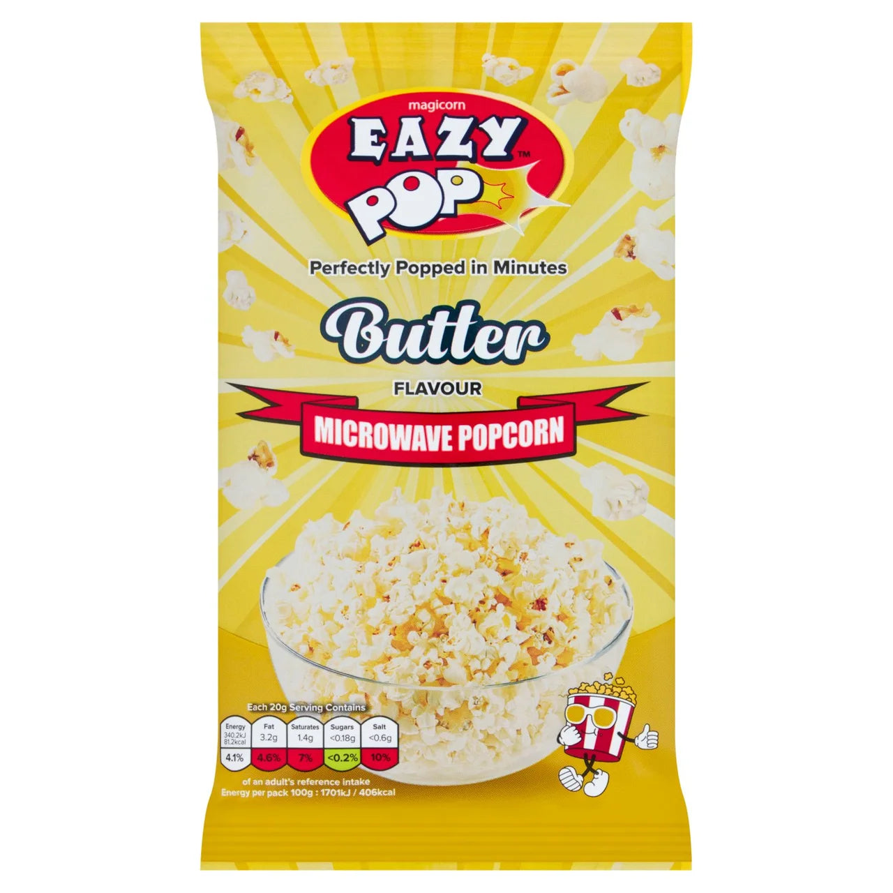 Eazy Microwave Popcorn Butter 16x85g