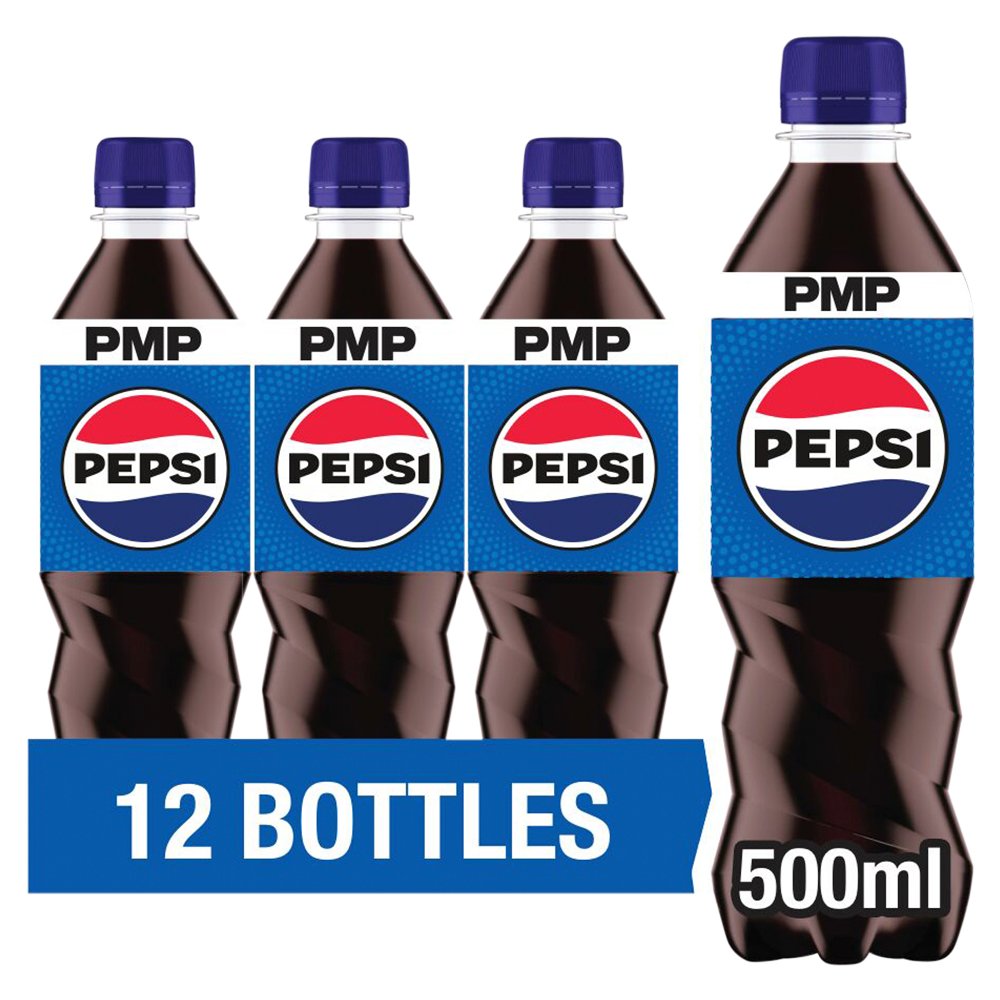 Pepsi Regular Bottle 12x500ml PM£1.45