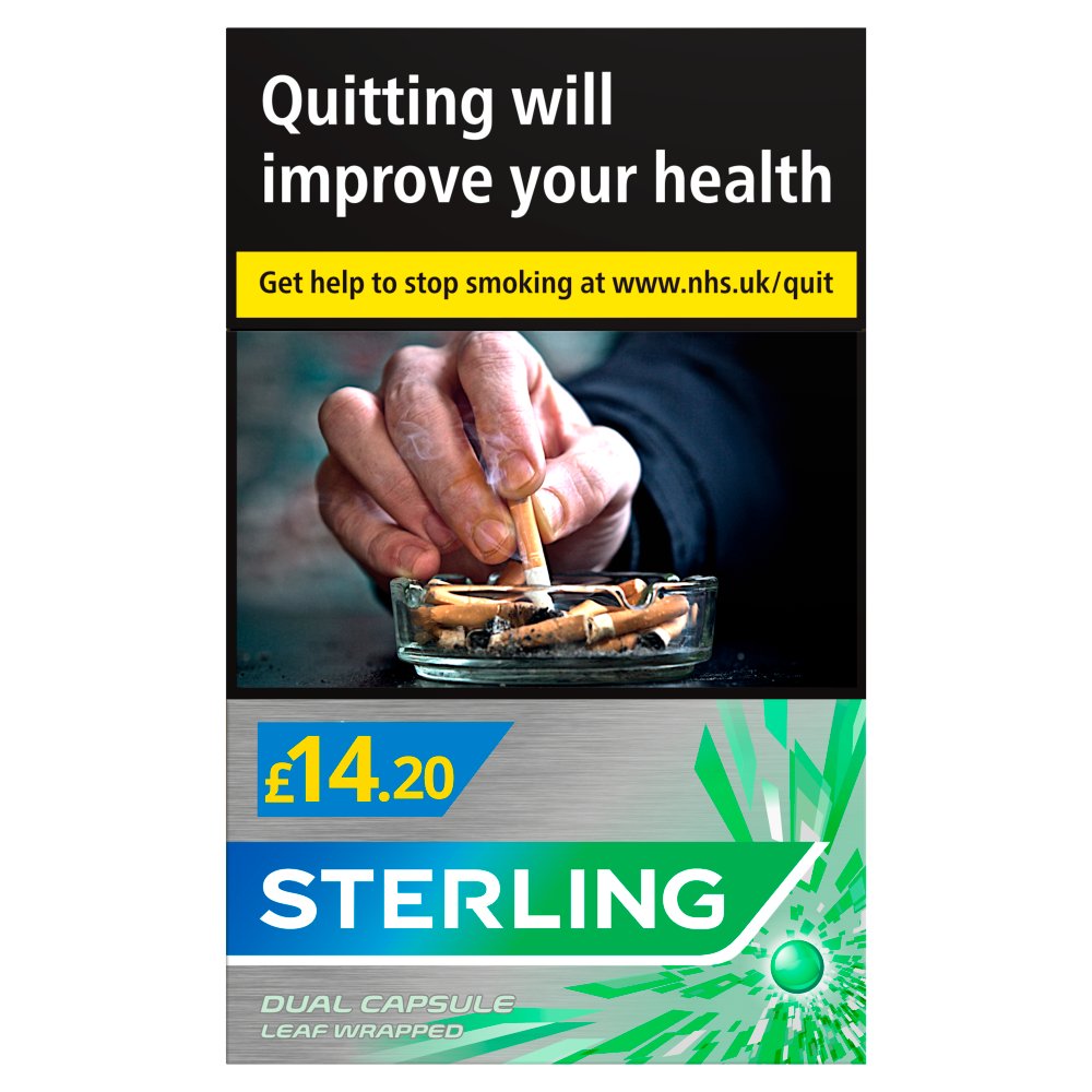 Sterling Dual Capsule Leaf Wrapped 10x20pk PM£14.20