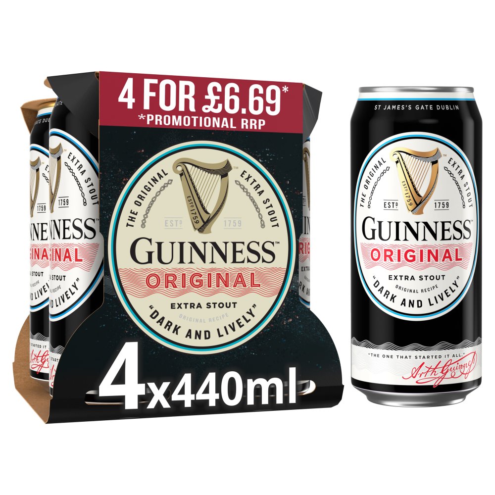 Guinness Original Extra Stout  6x4x440ml