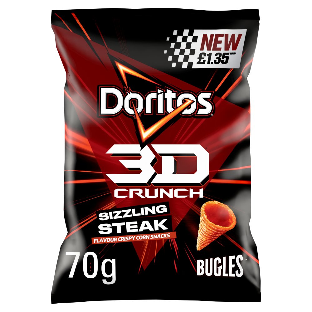 Doritos 3D Steak Sizzling Crisp 18 x 70g