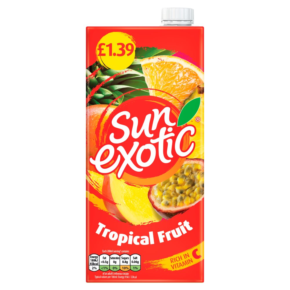 Sun Exotic Tropical Fruit PM£1.39 12x1L