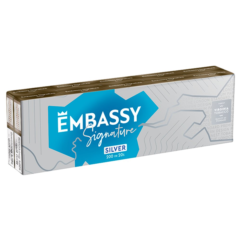 Embassy Signature Silver Kingsize Cigarettes 5 x SINGLES (Pack of 20)