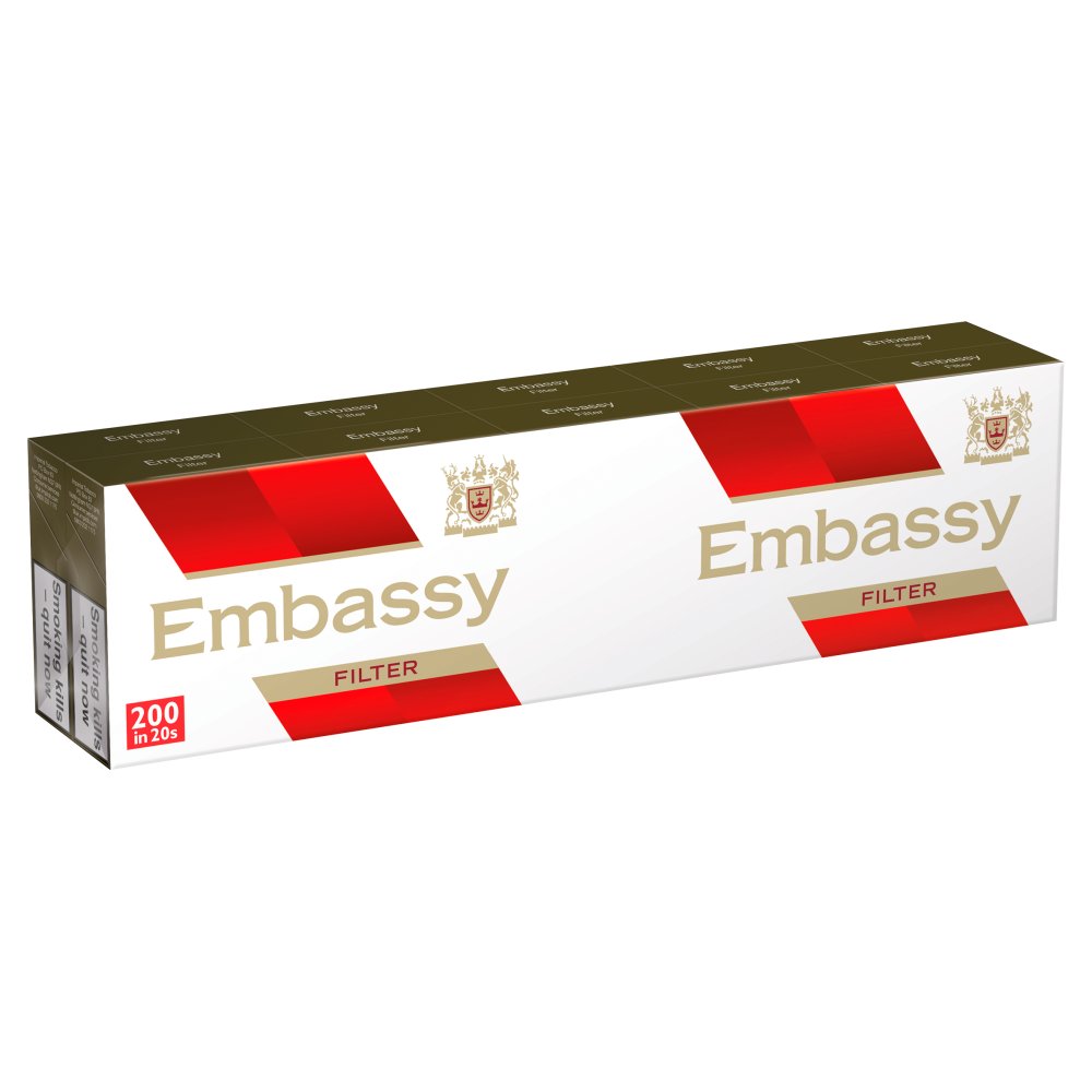 Embassy Filter Kingsize Cigarettes 5 x SINGLES (Pack of 20)