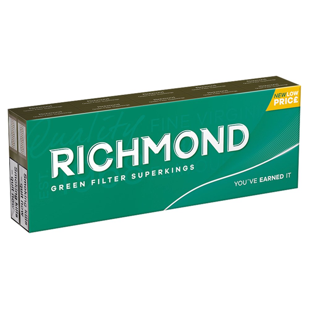 Richmond Green Filter Superking Cigarettes 10 x 20pk