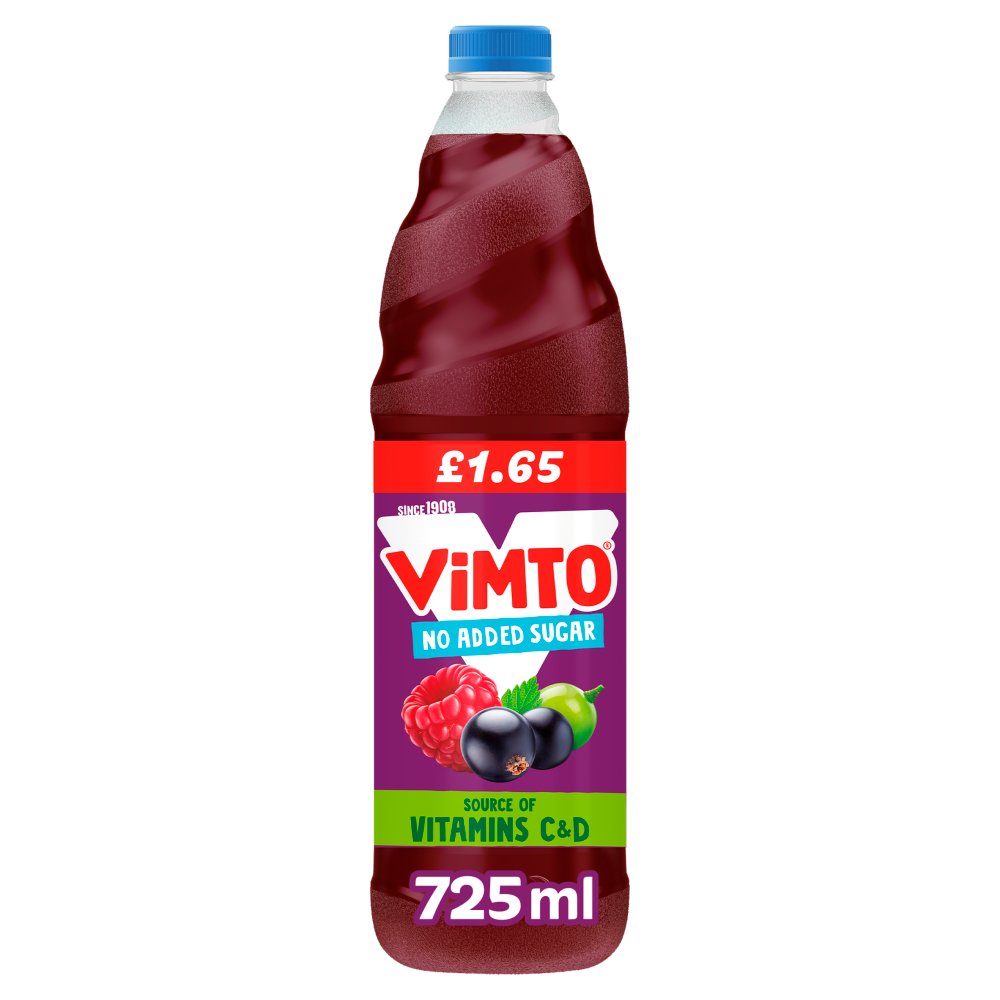 Vimto Cordial PM £1.65 12 x 725ml