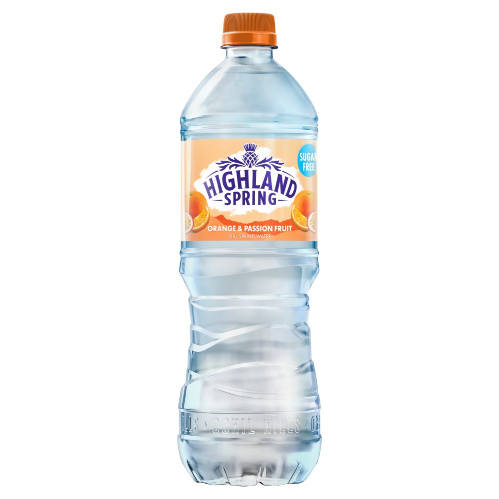 Highland Spring Water Orange & Passionfruit Sugar Free PET 12 x 750ml