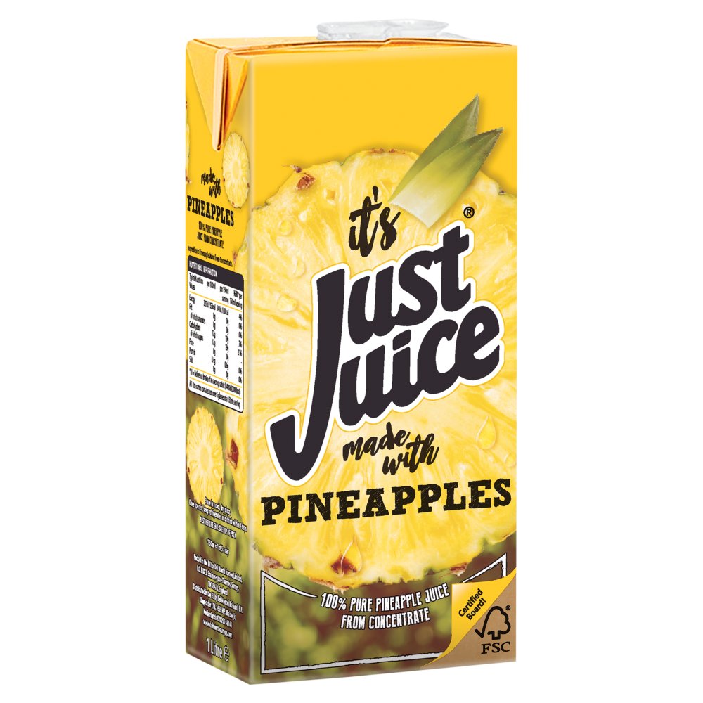Just Juice Pineapple Juice 12x1ltr