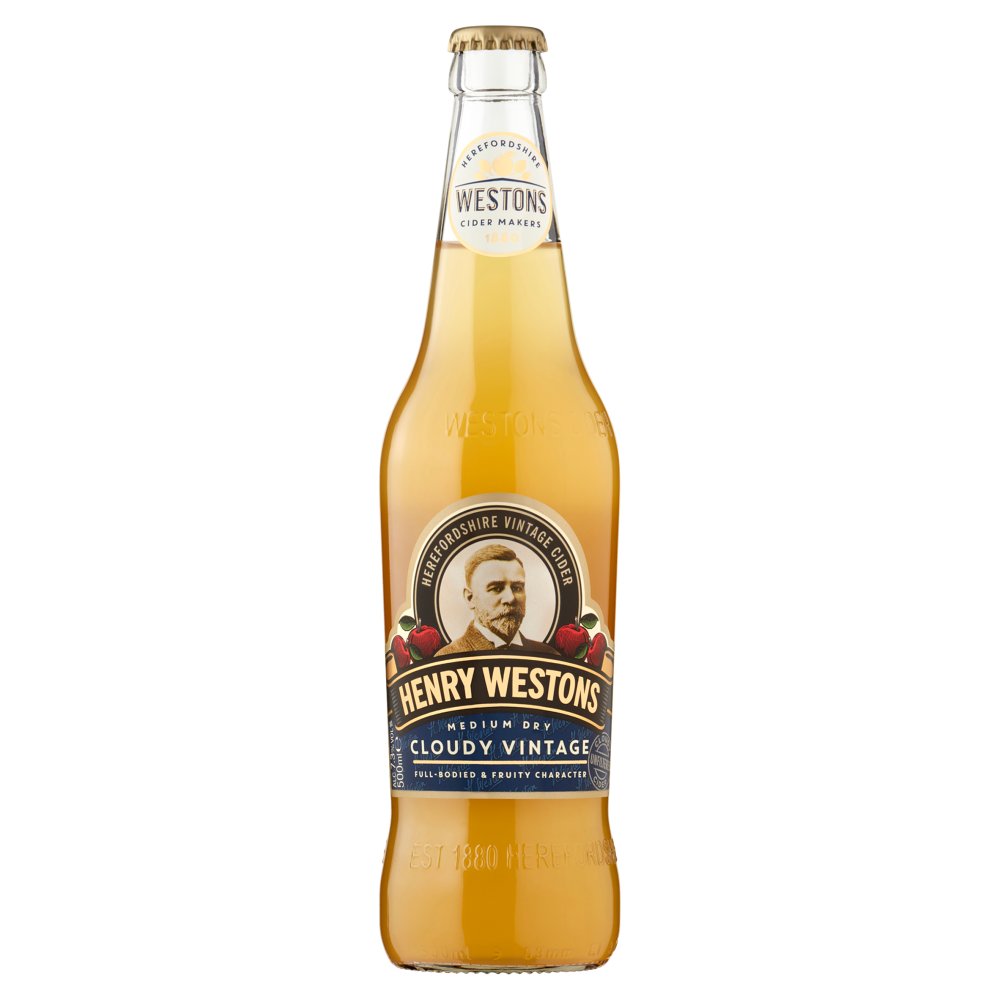 Henry Westons Cloudy Vintage Cider 12 x 500ml