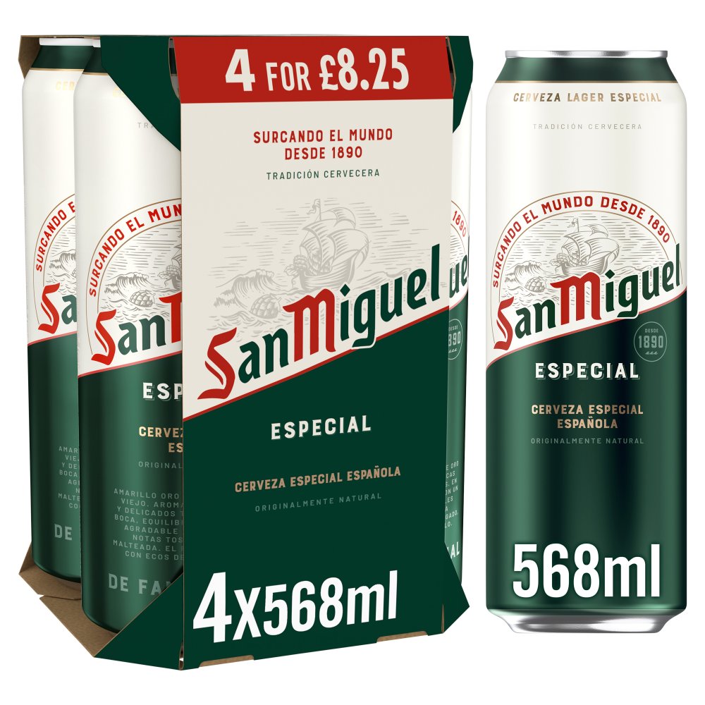 San Miguel Pint 24x568ml PM£8.25