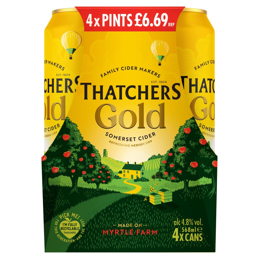 Thatchers Gold 6x4x568ml