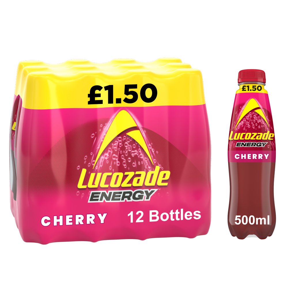 Lucozade Energy Cherry 12 x 500ml PM£1.50
