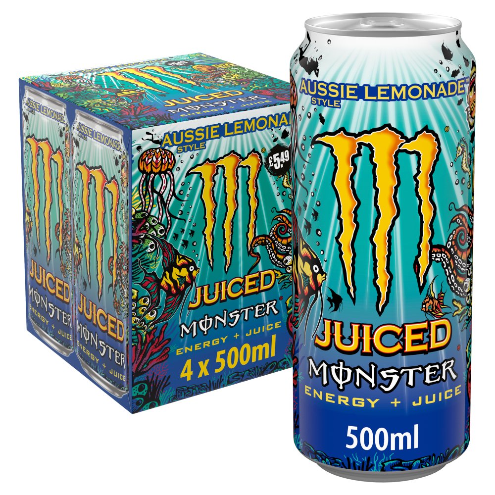 Monster Energy Aussie Lemonade 6 x 4 x 500ml