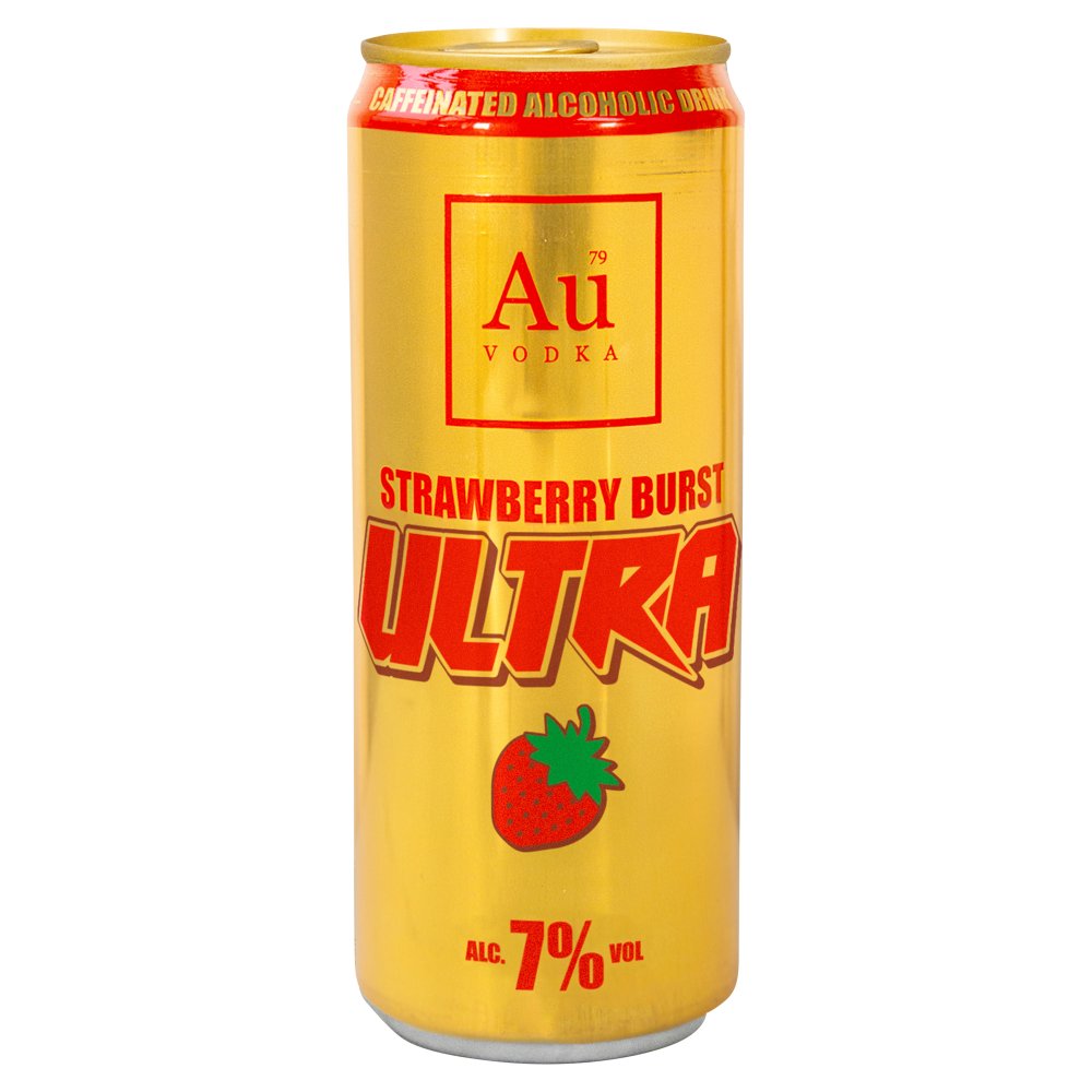 AU Vodka Ultra Strawberry Burst 12x500ml
