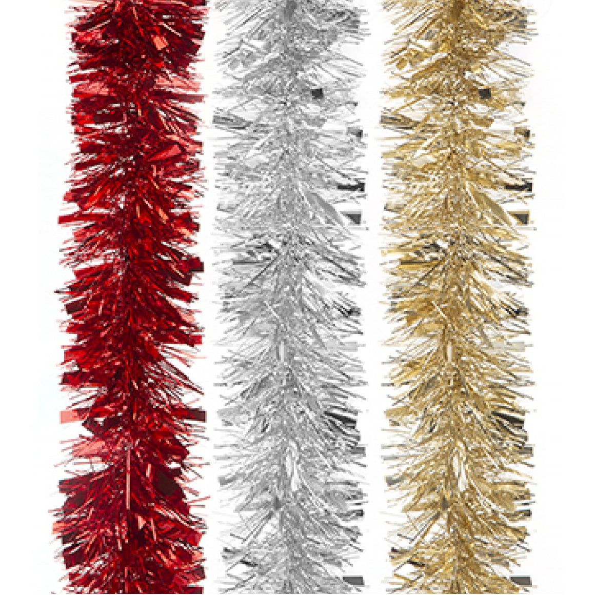 2m 6ply Thick and Thin 11cm Tinsel 3 As