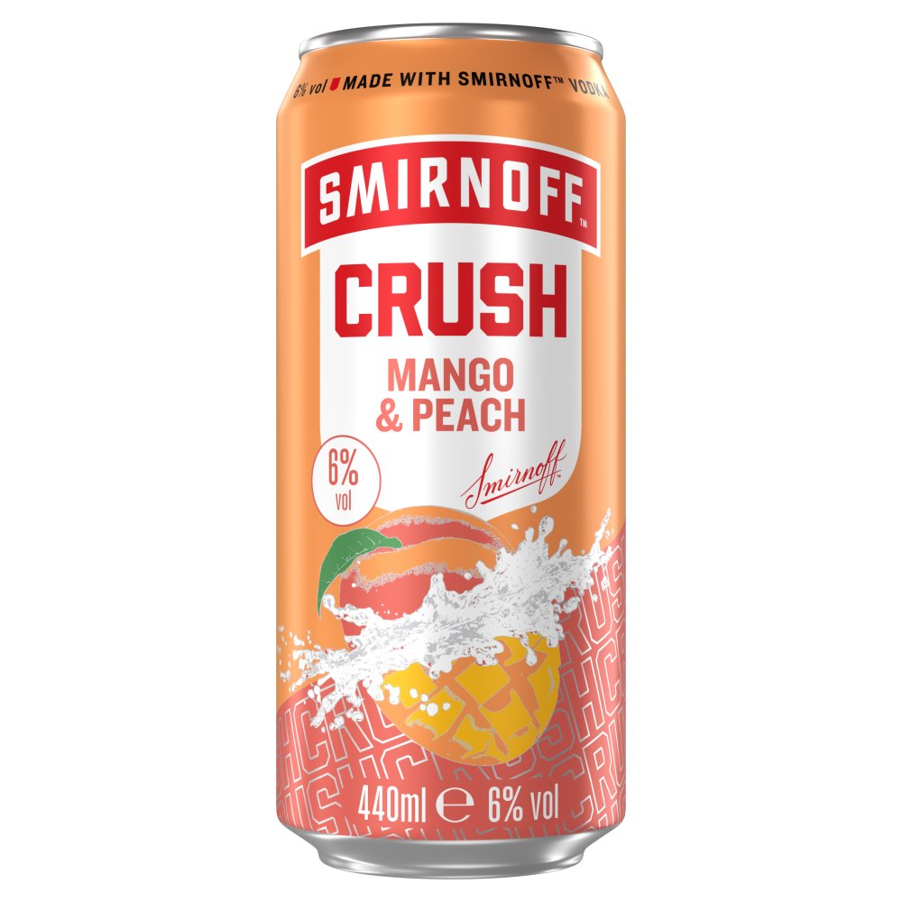 Smirnoff Crush Mango & Peach 12x440ml