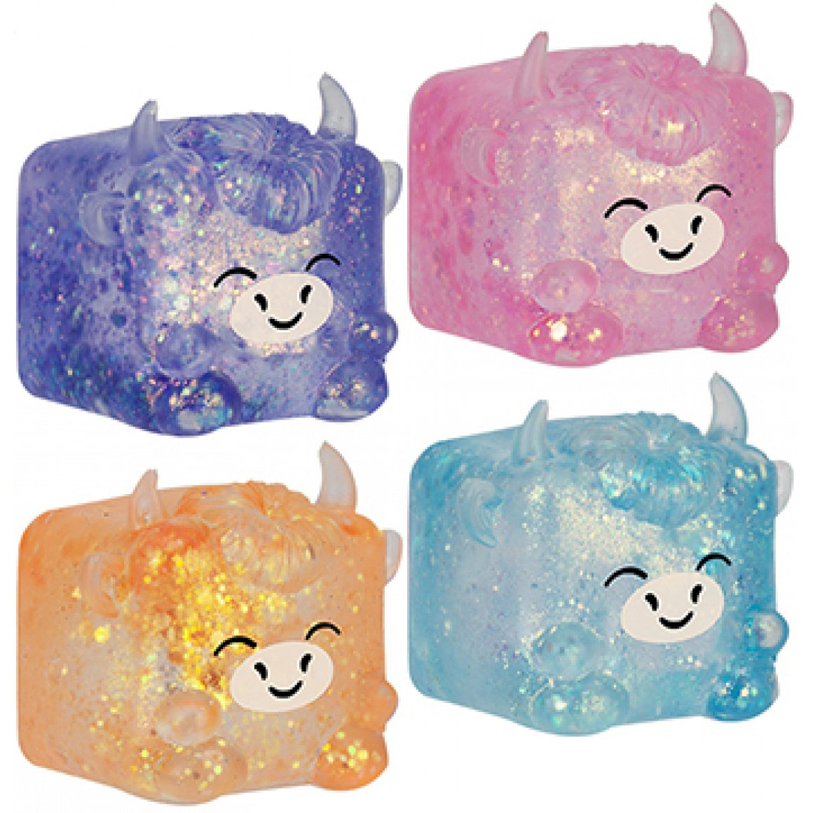 4asst Col Hamish Highland Cow Squishy Mal