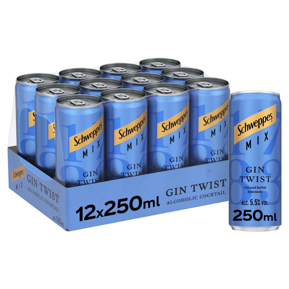 Schweppes Gin Twist 12x250ml