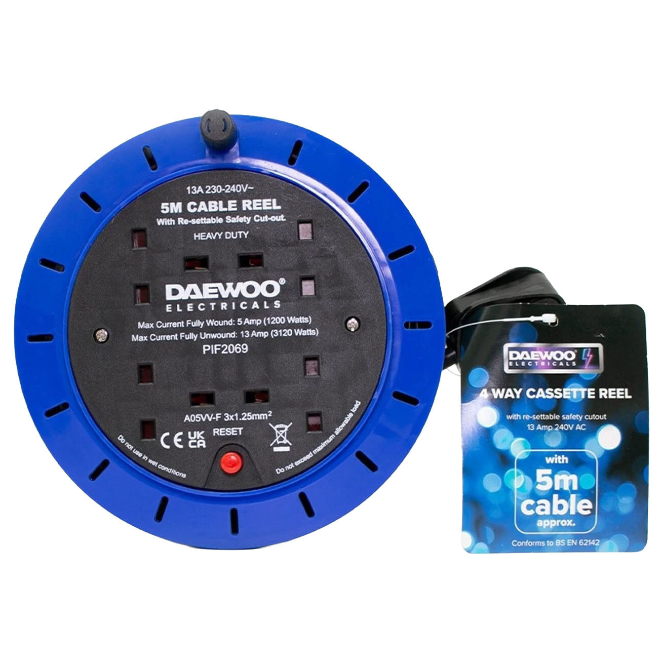 4 Gang 5 Metre Cassette Reel