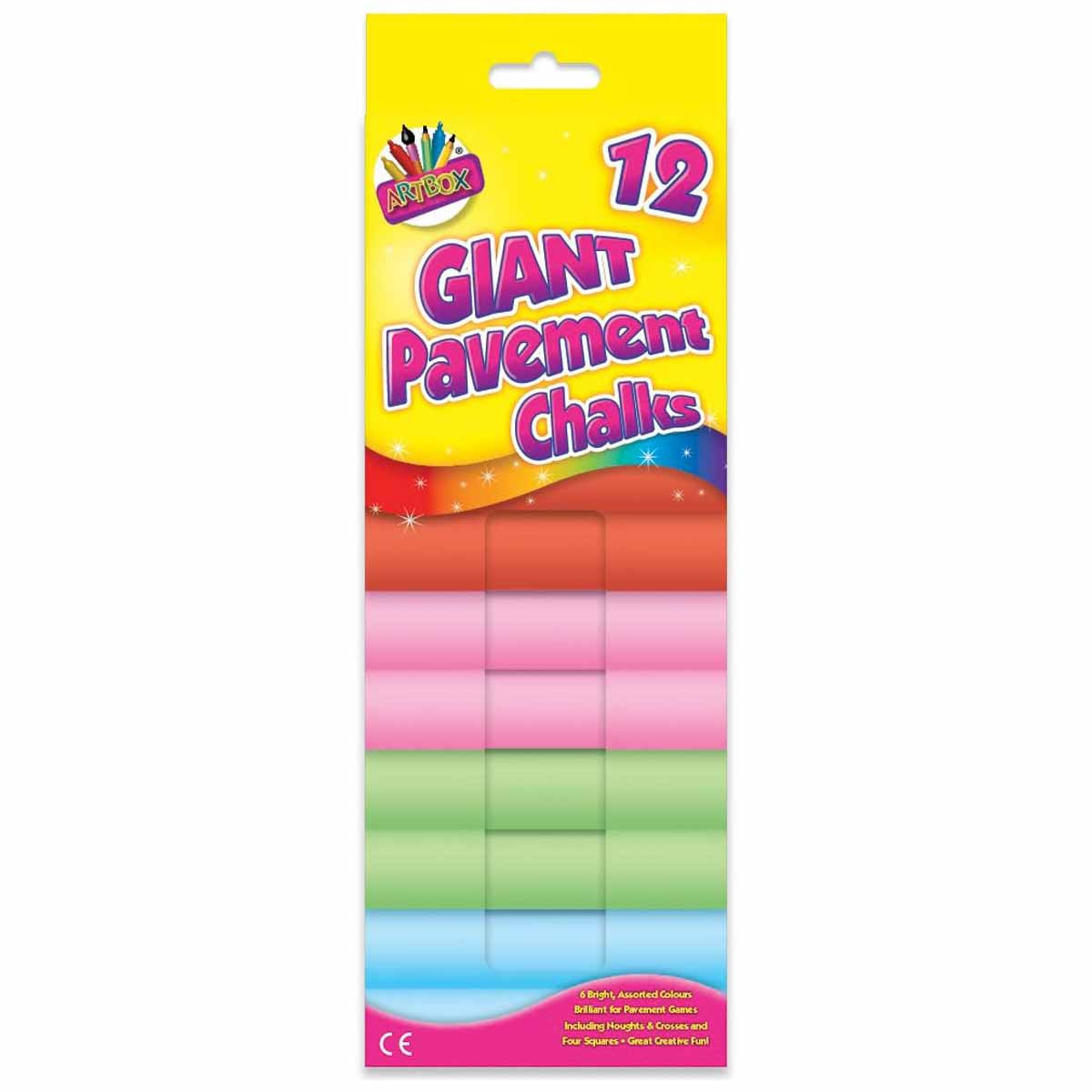 12 Giant Pavement Chalks