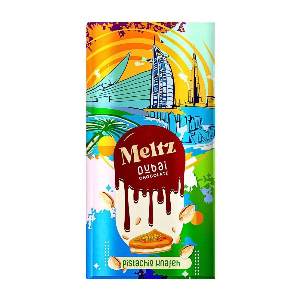 Meltz Dubai Chocolate Pisachio 9x75g