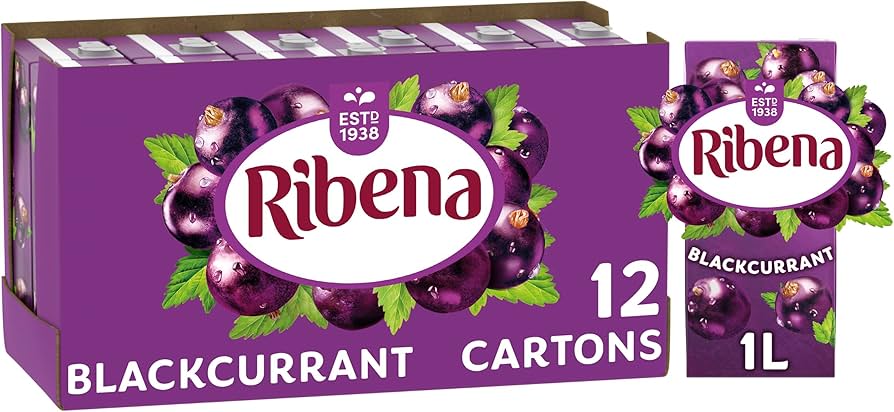 Ribena Blackcurrant 12x1L PM£1.49
