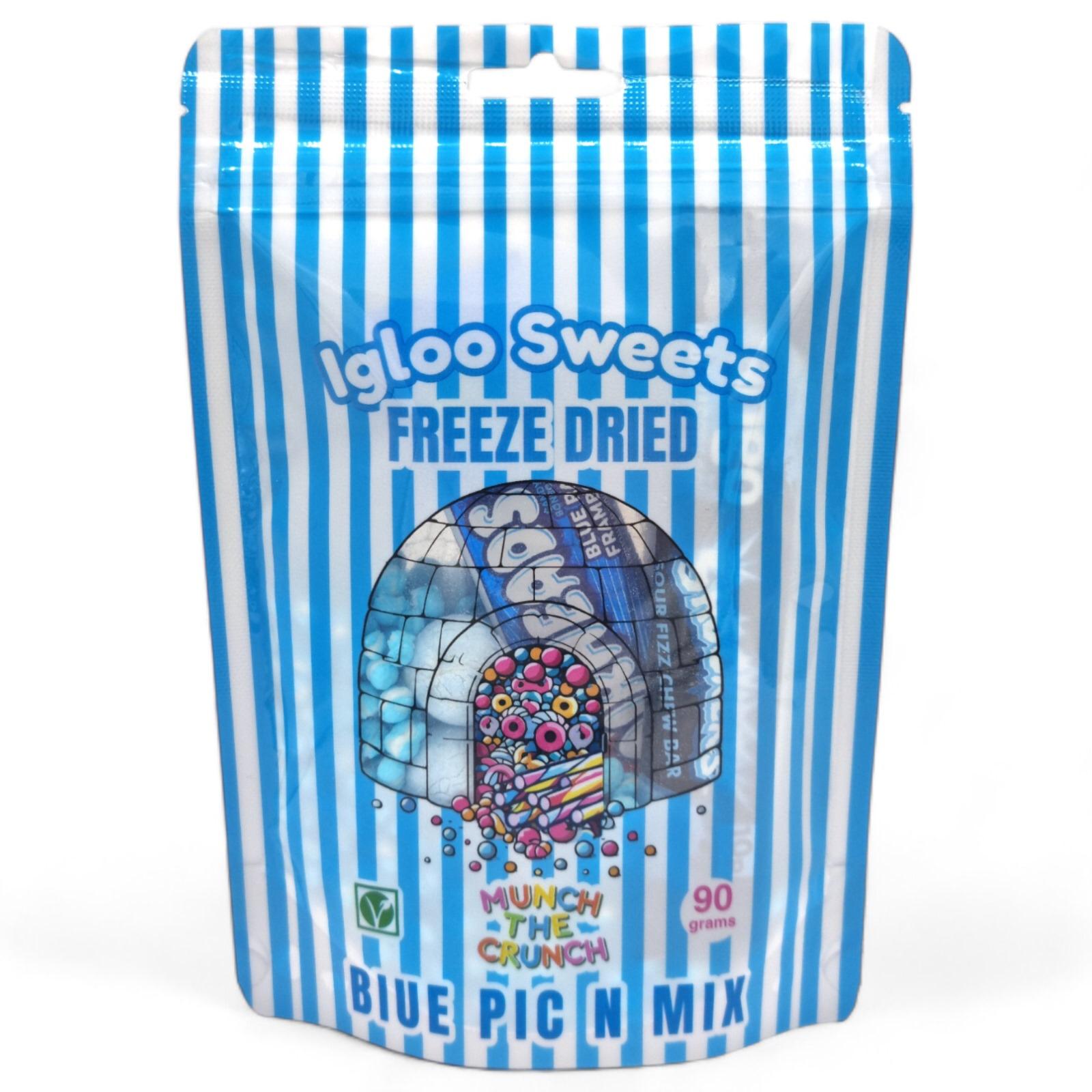 Igloo Sweets Freeze Dried Blue Candy Pick N Mix 90g - Pack of 10