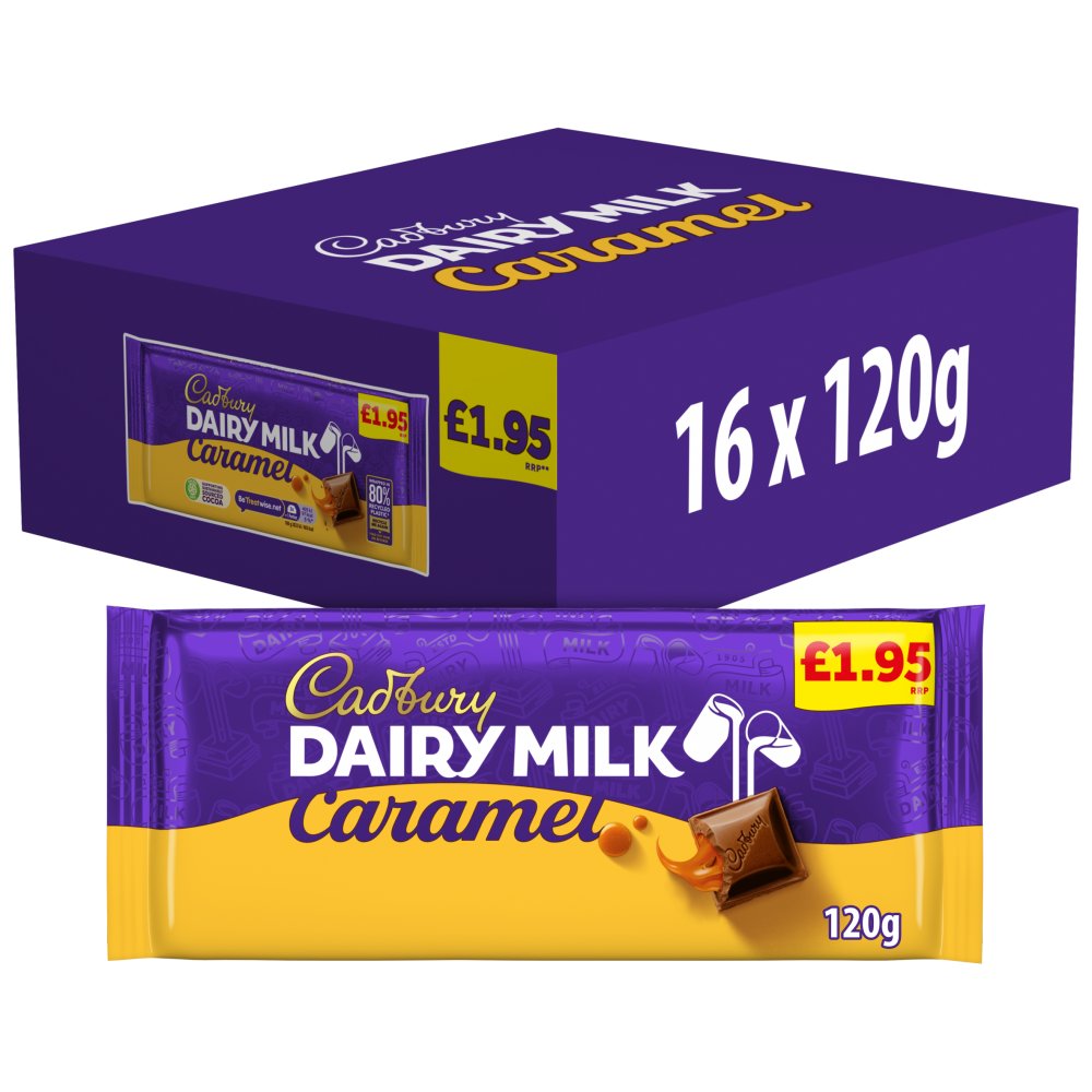 Cadbury Dairy Milk Caramel 16x120g PM£1.95