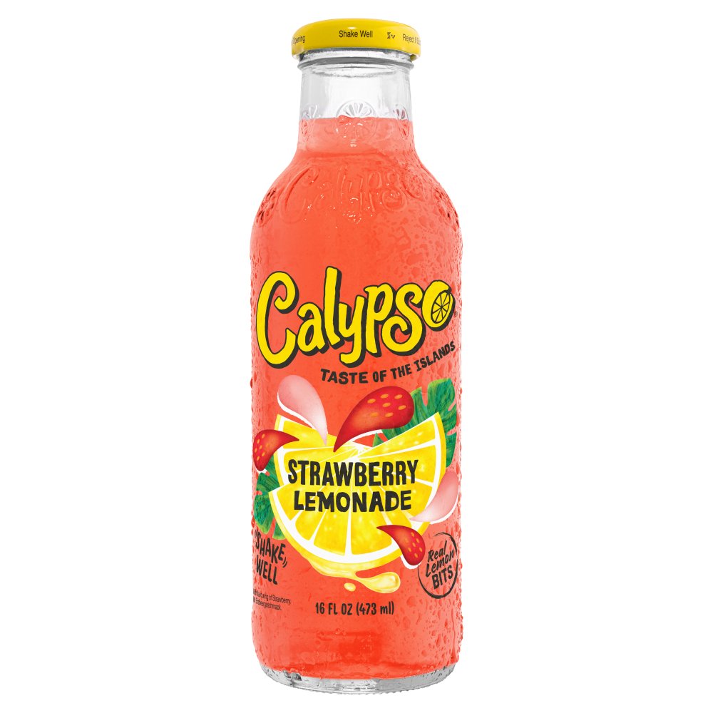 Calypso Lemonade Strawberry Glass 12 x 473ml