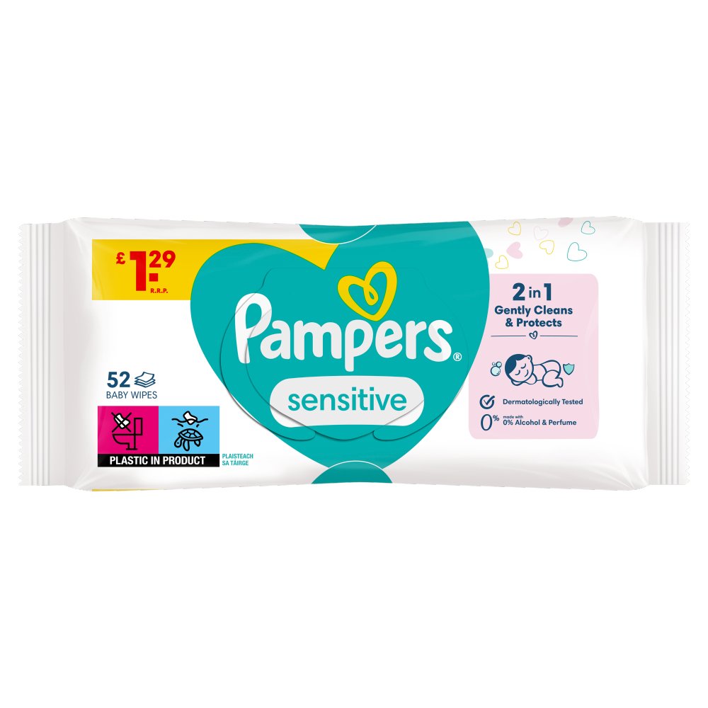 Pampers 52 wipes £1.29