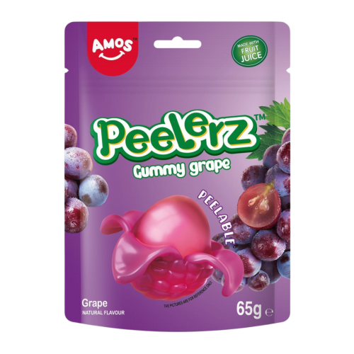 Amos Peelerz Gummy Grape 12x65g